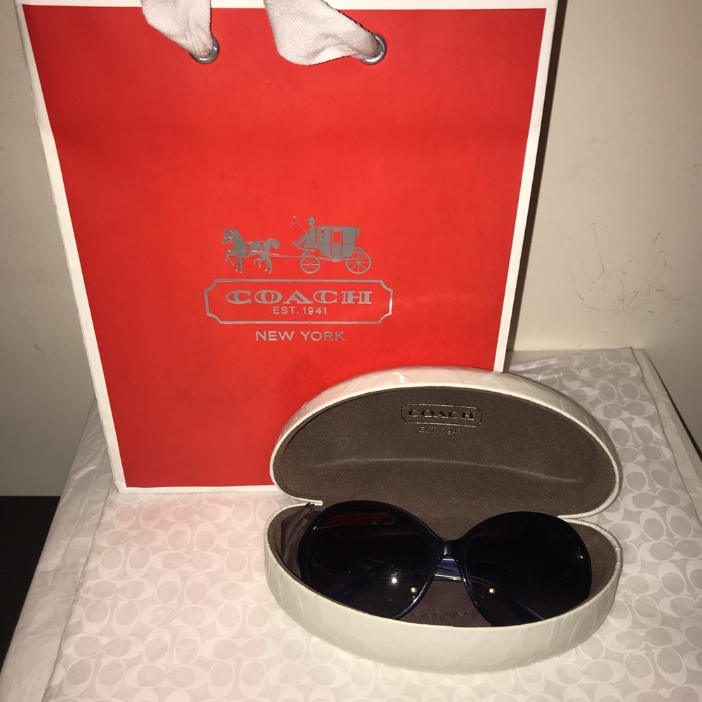💯% Authentic Navy Blue Sunglasses with Case